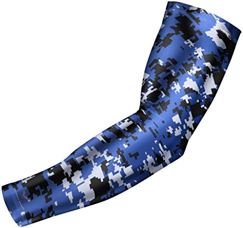 Bucwild Sports BBucwild Sports Compression Arm Sleeve - Youth & Adult Sizes - Baseball Football Basketball Sports (1 Arm Sleeve)