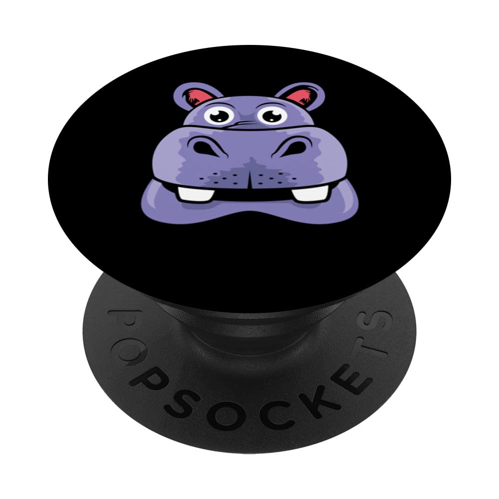Hippo Purple Animal keepers PopSockets Swappable PopGrip