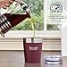 Healthy Human Stainless Steel Tumbler with Straw | Splash Proof Insulated Travel Cruiser Cup | Eco-Friendly Coffee Tumblers with Straws Cleaner & Splash Proof Lid (12oz, Merlot)