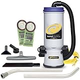 ProTeam 107104 QuarterVac 10 Quart Multifunctional Backpack Vacuum with 2 Piece Wand Tool Kit, Various Attachments, and 50 Fo