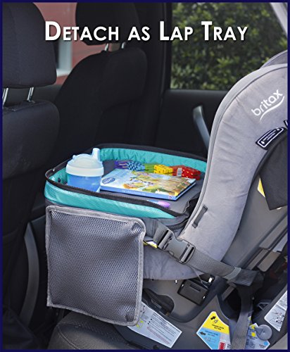 ORGANIZED EMPIRE’s Detachable 4 in 1 Kids Travel Tray, Storage Organizer, Carry Bag & Tablet Holder for Kids all in one. Most Stable Toddler Car Seat Tray toys on the Market, no Lap Balancing Required