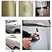 HiYi Auto Body Dent Removal Repair Hail Hammer Blending Hammer Screw-On Tips Tap Down Tools With 9 Pcs Different Size Metal Paintless Dent Removal Tools