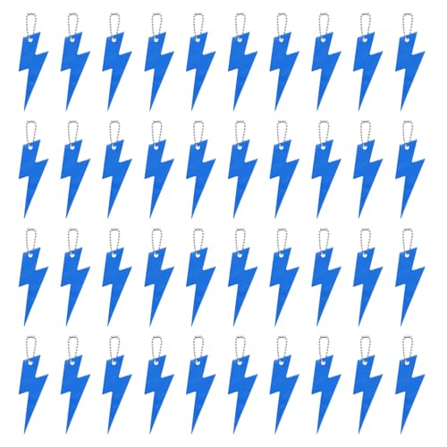 YELARXI Safety Reflector Reflective Tags Pendant Thunder Shaped 40Pcs at Amazon