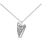 CYTING Music Lover Gift Musical Instrument Necklace Harpist Gift Harp Pendant Necklace For Harp Lover Teacher Player