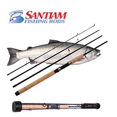 Buy Santiam Fishing Rods Travel Rod 4 Piece 8'6'' 612lb MF Graphite