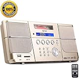 DPNAO Multi Portable Cd Player with FM Radio Clock