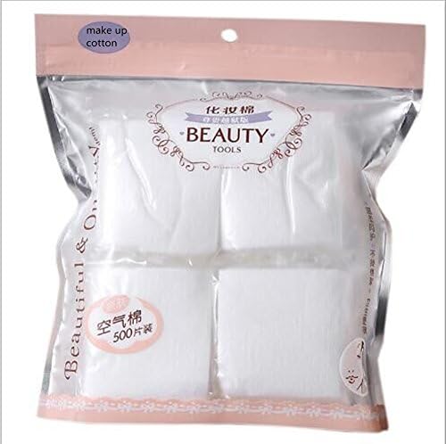 GMJF All Natural Cotton Thick and Luxurious/100% Natural /Hypoallergenic/No Fillers/Cotton Pads 500 count in 1 bag