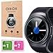 QIBOX SAM-01 Samsung Gear S2 Screen Protector Tempered Glass Screen Guard for Samsung Gear S2/Gear S2 Classic, 9H Hardness Ultra High Definition Multi-Layer Shatterproof and Anti-Bubble Shield