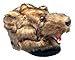 Brown Grizzly Bear Animal Hat, Realistic Plush Costume Headwear