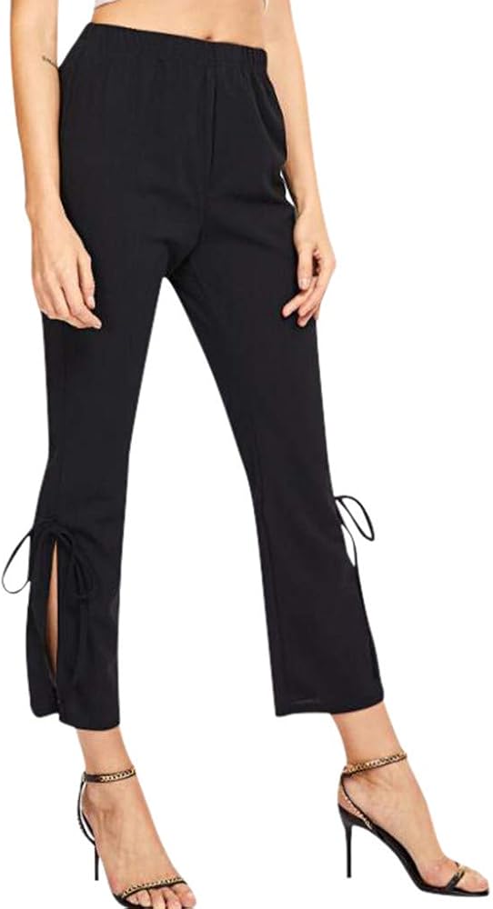black pants with elastic ankles
