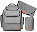 Dad Diaper Bag Backpack: Large Baby Travel Bags for a Boy, Girl & Mom - Grey