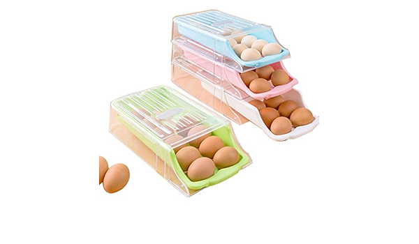 2 pcs cocina huevo caja de almacenaje, frigorífico cajón tipo ...