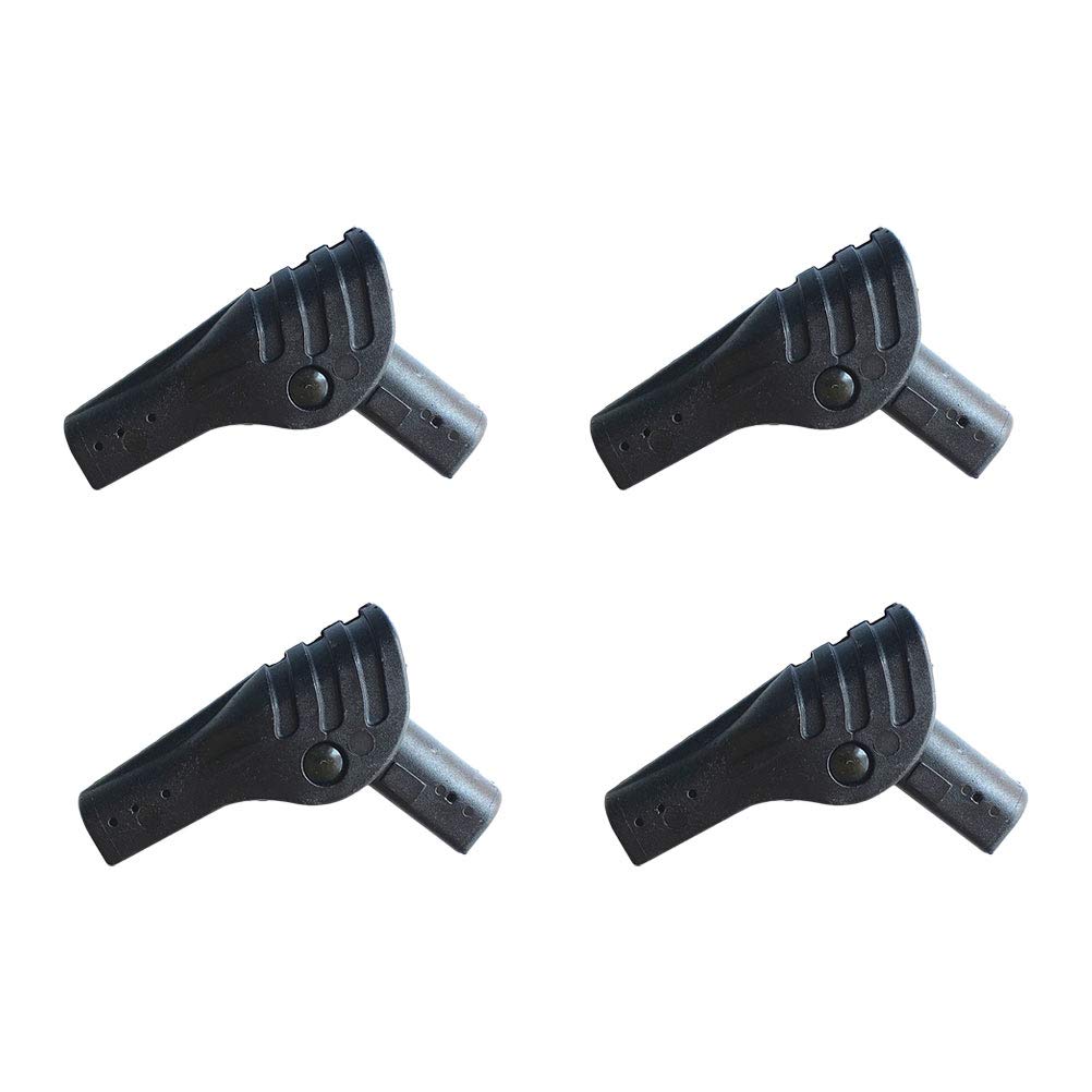 Homoyoyo 4 Pcs Tent Joints Camping Accessories Lathe Accessories Support Rod Adapter Tarp Rod Connector Tent Hooks Folding Joint Nylon Connector Tent Folding Joint Elbow Black Canopy Nylon