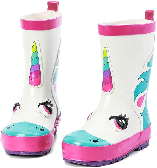 unicorn rubber boots
