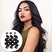 Original Queen Brazilian Body Wave 100% Unprocessed Virgin Human Hair 8A Grade 3 Bundles Weaves Natural Color 10 12 14 Inches