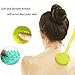 Silicone Body Shower Brush Soft Bath Back Scrubber with Long Handle for Women, Men, Elderly, Disabled Patients, Sensitive and All Kind Skins etc, Cellulite Massager, 2 Pack
