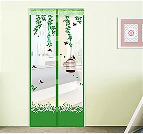 High-Grade Mute Encryption Anti-Mosquito Curtain Summer Magnetic Soft Door Magnetic Stripe Screens 90*210cm , green
