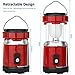 LED Camping Lantern, IRuiYinGo Rechargeable Solar Lantern Flashlight Ultra Bright Hand Tough Lamp (Red Color) - Great Light for Camping / Hiking / Fishing / Backpacking / Outdoor