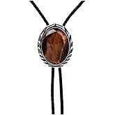 HUABOLA CALYN Bolo tie for Men- Unique Luminous Stone Native American White 3D Scorpion Animal Bolo ties Handmade