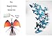 72PCS 3D Butterfly Stickers Wall Stickers Crafts Butterflies with Sponge Gum