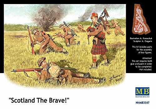 Master Box Scotland the Brave! Commonwealth Infantry (4) Figure Model Building Kits (1:35 Scale)