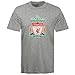 Liverpool Football Club Official Soccer Gift Mens Crest T-Shirt Grey Large