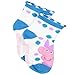 Peppa Pig Girls 6 pack Socks (4-6 Toddler (Shoe: 7-10), White/Multi Quarter)