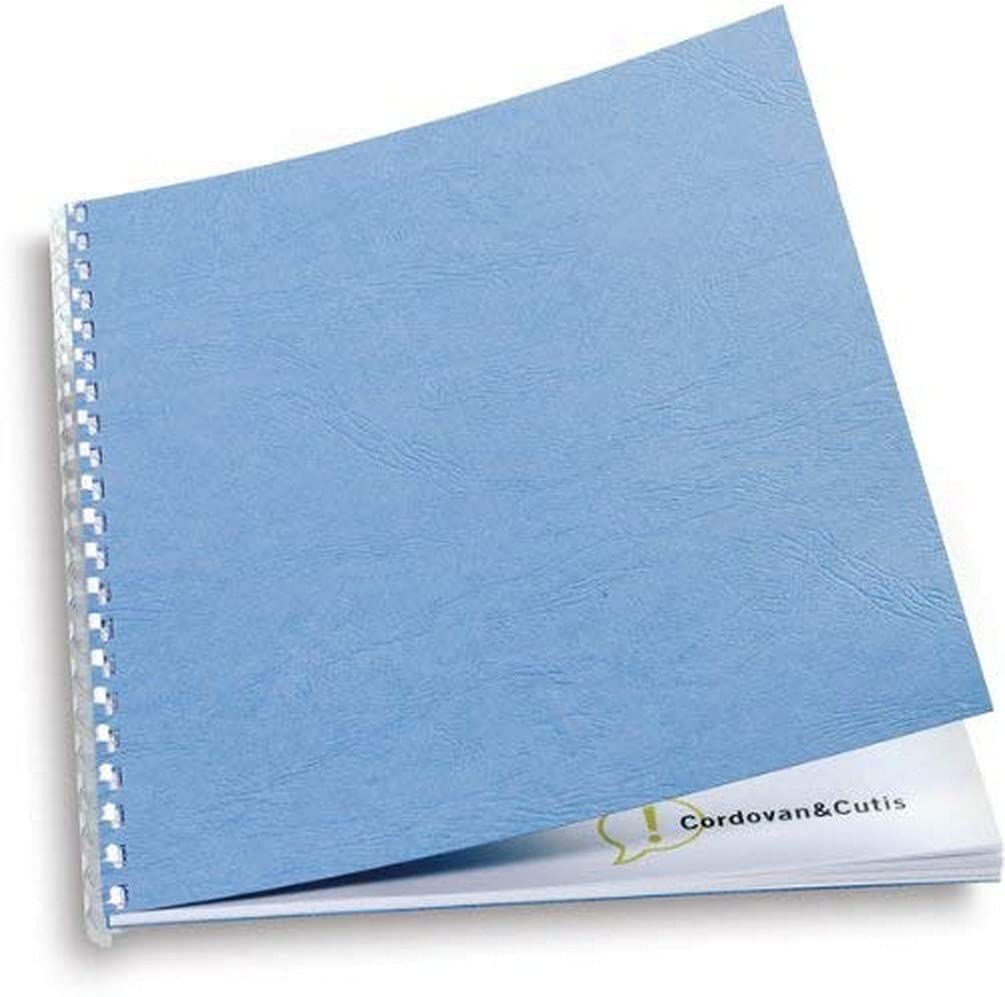GBC LeatherGrain CN040029 A4 Covers 250 g/sq M Pack of 25 Dark Blue