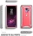 Galaxy S9 Rugged Case, Poetic Revolution [360 Degree Protection] Full-Body Rugged Heavy Duty Case with [Built-in-Screen Protector] for Samsung Galaxy S9 Pink/Gray