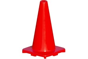 LVL10 SPORTS LVL10 Pro Training Cones - 12" Large Soccer Cones for Sports Training - for Basketball, Football, Basketball and Agility Drills - Soccer Field Markers That Won't Crack, Slide or Fly