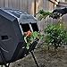 Garden Compost Bin from BPA Free Material, Dual Rotating Outdoor Composting Tumblers (43 Gallon,Green)
