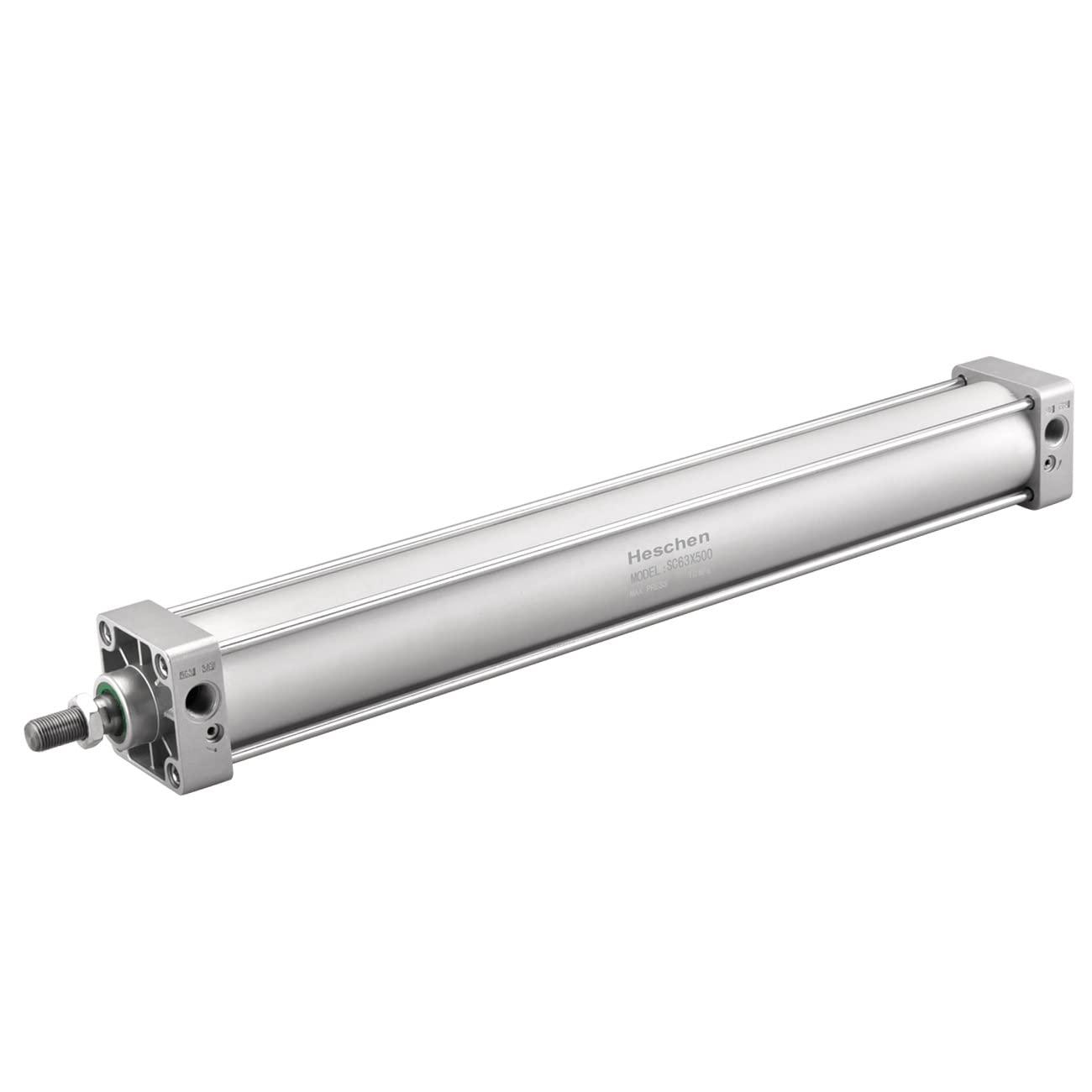 Heschen Pneumatic Standard Air Cylinder, SC 63-500, PT3/8 Port, 63mm Bore, 500mm Stroke, Double Acting