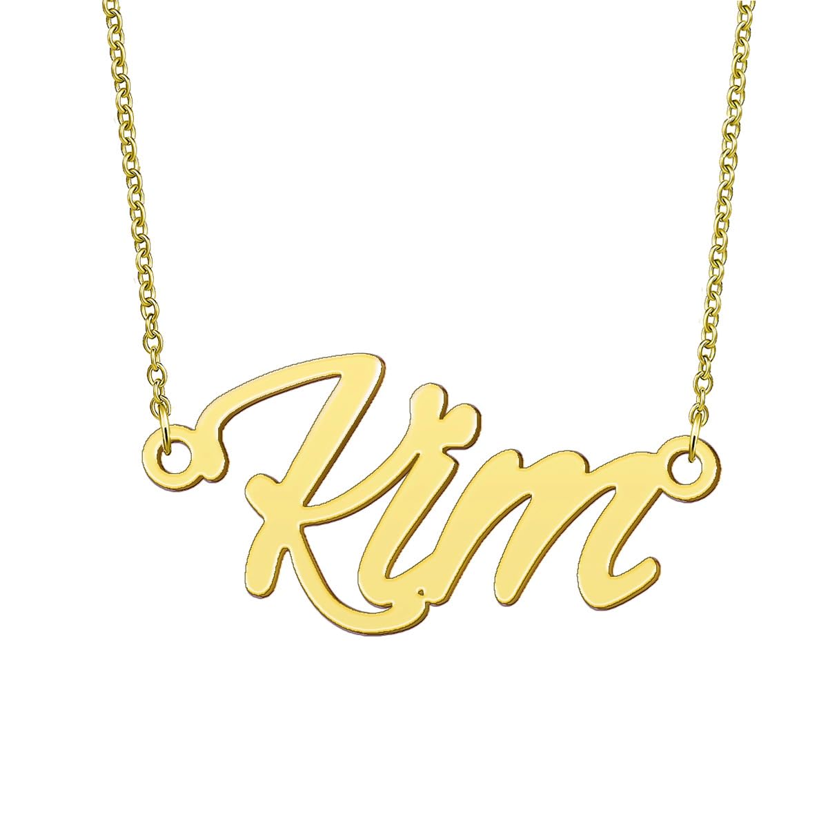 BYBWBL Kim Name Pendant Necklace 18k Gold Plated