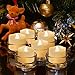 Amagic Flameless LED Tea Lights - 12 Pack, 6 Hours On, 18 Hours Off, Automatic Timer for Wedding Table Centerpiece, Home Decor
