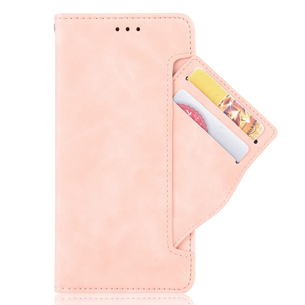 TIANCI Wallet Case for OnePlus Nord 2 5G Cover, Flip Case for OnePlus Nord 2 5G Retro Style Wallet Magnetic Stand Cover, Case Wallet PU Leather Phone Cover for OnePlus Nord 2 5G-Pink