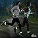 GBBO iRadiate Reflective Bands Reflector Running Gear - Adjustable Reflective Armband Arm Wrist Ankle Leg Band - Reflective Tape Strap for Clothing Biking and Safety Night Walking (Bands4 Green)