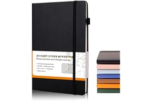 Lined Journal Notebooks for Work,Sbrinnaliao Daily Journal for Men/Women,320 Pages A5 Leather Notebook Hardcover With Pen Loo