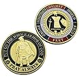 HillSpring 2 Pieces Put On The Whole Armor of God Challenge Coins (Ephesians 6:11-18)