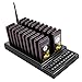 TIVDIO Wireless Paging Systems Restaurant Pager System Church Nursery Pager System Support Buzzer Vibration Led Light for Church Nursery Food Truck Restaurant Coffee Shop 1 Keypad with 20 Pagers