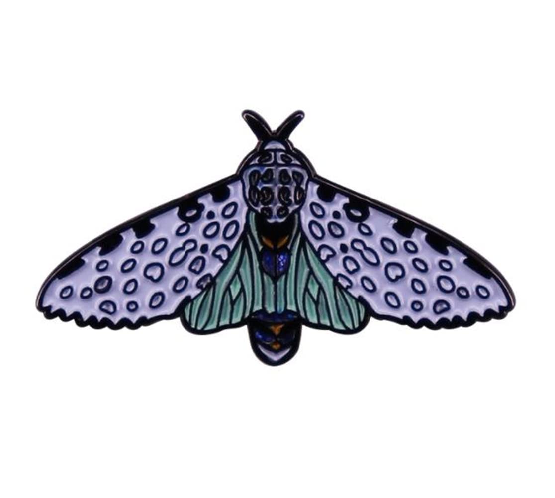Moth Enamel Brooch Pin Insect Lapel Pin for Women Backpacks Steampunk Badge Jewelry Decorations
