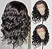 Helene Glueless Lace Front Wigs Short Bob Natural Wave Realistic Looking Natural Synthetic Lace Front Wig Natural Hairline Heat Resistant Fiber Wig for Women with Baby Hair (16 Inch Black Color)