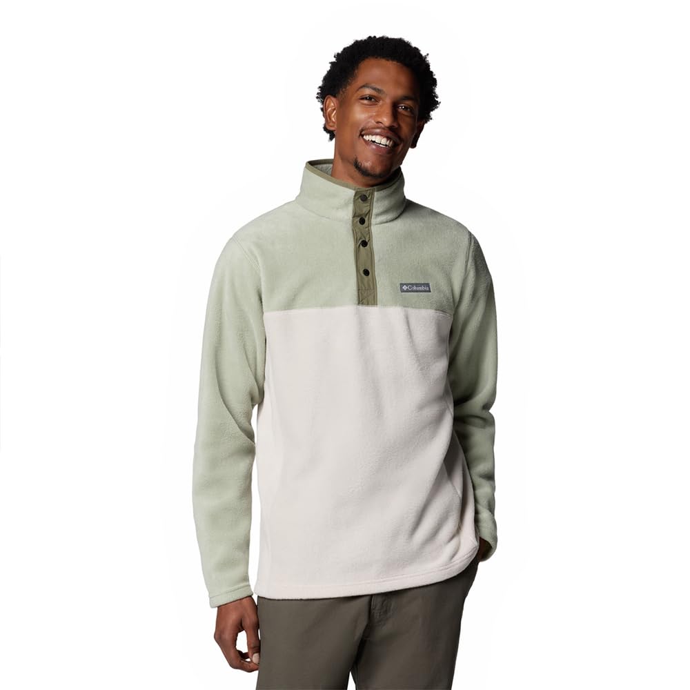 Columbia Men’s Steens Mountain Half Snap II, Dark Stone/Safari, Large