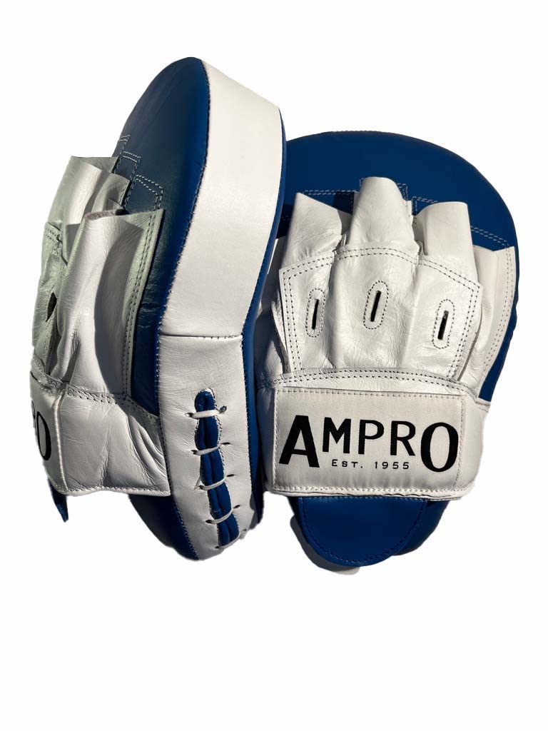 Ampro Jackal Leather Curved Focus Mitt - Hook and Jab Pad - Focus Pads - Boxing/MMA/Martial Arts