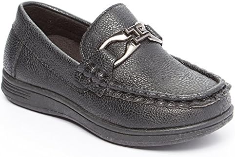 Boys Dress Loafer Driving Deck Shoe (Toddler/Little Kid/Big Kid) black 12