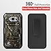 Galaxy S6 Active Case, Dual Layers [Combo Holster] and Built-in Kickstand Bundled with [Premium HD Screen Protector] Hybird Shockproof and Circlemalls Stylus Pen for Samsung Galaxy S6 Active (Camo)