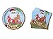 Christmas Dinner Party Paper Plates and Napkins Set for 16 - Santa on Holiday