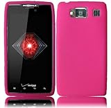 Hot Pink Silicone Jelly Skin Case Cover for Motorola Droid Razr HD XT926