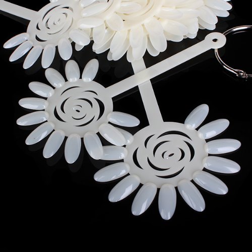 120 Tips Nail Art Polish Fan Board Display Practice Wheel Flower Sticks