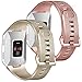 Tobfit Compatible with Fitbit Ionic Bands, Soft TPU Sport Arm Wristband Accessories for Women Men, Small