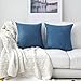 Kevin Textile Faux Linen Home Decorative Hand Made Cushion Cover Pillowcase for Nap, Hidden Zipper, 18